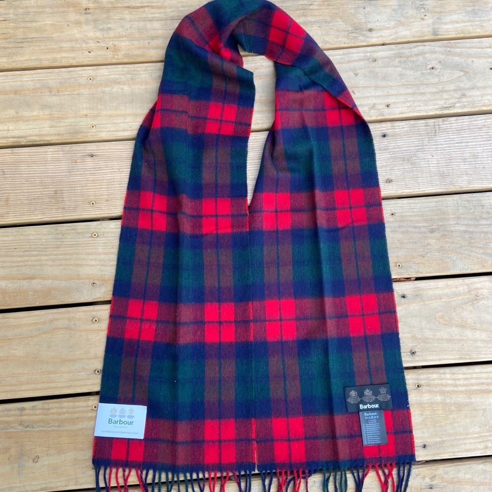 Barbour lambswool & cashmere scarf
